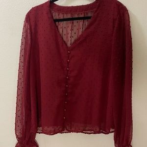 Burgundy Blouse